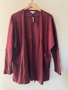 Maurice’s | maroon cardigan open front sweater | M